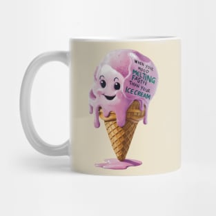 Kawaii cute Ice cream face Mug